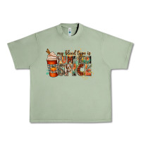 Oil Green my blood type is pumpkin spice Urban Heavy Tee - CowGirlArtShop