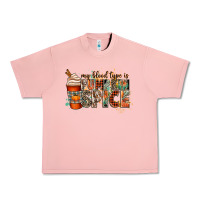 Salmon my blood type is pumpkin spice Urban Heavy Tee - CowGirlArtShop