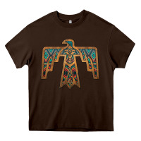 Chocolate Brown thunderbird Heavy Core Tee - JahusDesignShop