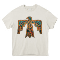 Cream thunderbird Heavy Core Tee - JahusDesignShop