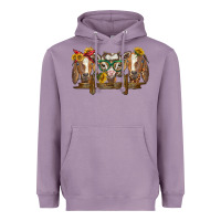 Lavender western goats Heavyweight Hoodie - BarkalooDesign