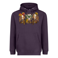Plum western goats Heavyweight Hoodie - BarkalooDesign