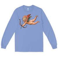 Colony Blue cupid olivia Long Sleeve Tee - OliviaCreatesArt