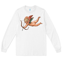White cupid olivia Long Sleeve Tee - OliviaCreatesArt