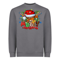 Storm Mooey Christmas Heavyweight Sweatshirt - CowhideDigitalArt