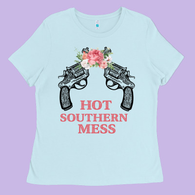 Hot Southern Mess Ladies Tee Designed By Bettercallsaul