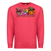 Cardinal peace love halloween Premium Sweatshirt - BarkalooDesign