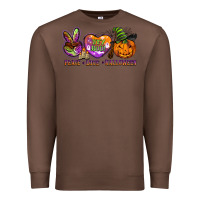 Chestnut peace love halloween Premium Sweatshirt - BarkalooDesign