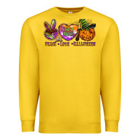 Lemon peace love halloween Premium Sweatshirt - BarkalooDesign