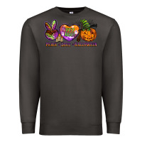 Smoke peace love halloween Premium Sweatshirt - BarkalooDesign