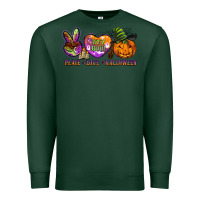 Sports Green peace love halloween Premium Sweatshirt - BarkalooDesign