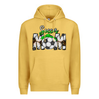 Antique Gold Soccer Mom Premium Hoodie - CowhideDigitalArt