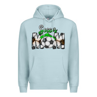 Blue Mist Soccer Mom Premium Hoodie - CowhideDigitalArt