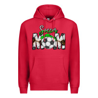 Cardinal Soccer Mom Premium Hoodie - CowhideDigitalArt