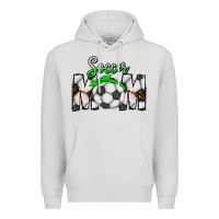 Dove Grey Soccer Mom Premium Hoodie - CowhideDigitalArt