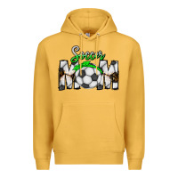 Mustard Soccer Mom Premium Hoodie - CowhideDigitalArt