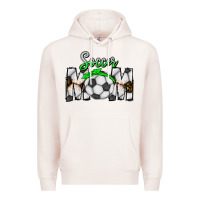 Pale Pink Soccer Mom Premium Hoodie - CowhideDigitalArt