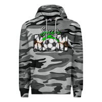 Slate Camo Soccer Mom Premium Hoodie - CowhideDigitalArt