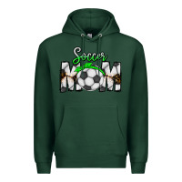 Sports Green Soccer Mom Premium Hoodie - CowhideDigitalArt