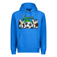 True Royal Soccer Mom Premium Hoodie - CowhideDigitalArt