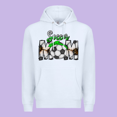 Soccer Mom Premium Hoodie Designed By Cowhidedigitalart