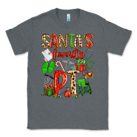 Charcoal Heather santa's favorite pt Classic Tee - texasbilliewilder