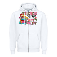 White Teachers Always Make The Nice List Zipper Hoodie - CowhideDigitalArt
