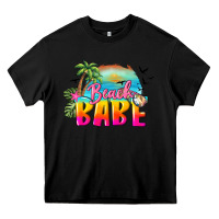 Black beach babe Heavy Core Tee - BarkalooDesign