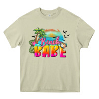 Mossy beach babe Heavy Core Tee - BarkalooDesign