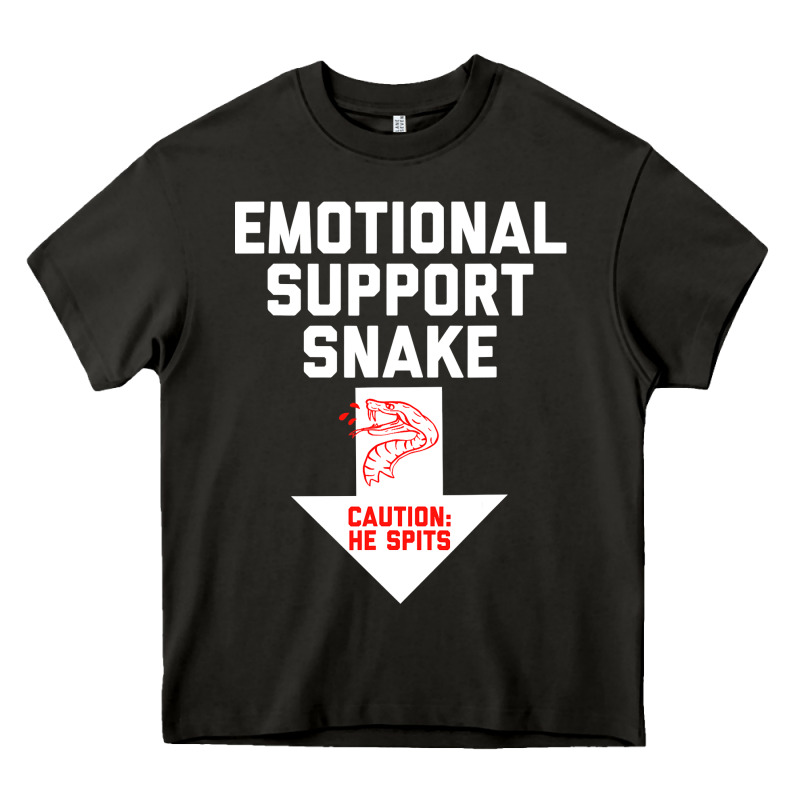 Mens Crude Humor Inappropriate Emotional Support Snake Halloween Heavy Core Tee by trangStudio | Teevron
