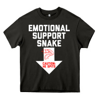 Asphalt Mens Crude Humor Inappropriate Emotional Support Snake Halloween Heavy Core Tee - trangStudio