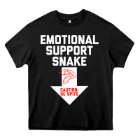 Black Mens Crude Humor Inappropriate Emotional Support Snake Halloween Heavy Core Tee - trangStudio