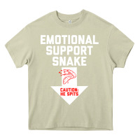 Mossy Mens Crude Humor Inappropriate Emotional Support Snake Halloween Heavy Core Tee - trangStudio