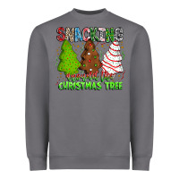 Storm Snacking Around The Christmas Tree Heavyweight Sweatshirt - CowhideDigitalArt