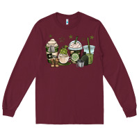 Burgundy us army coffee cups Long Sleeve Tee - OliviaCreatesArt