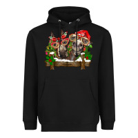Black Christmas donkeys Heavyweight Hoodie - BarkalooDesign