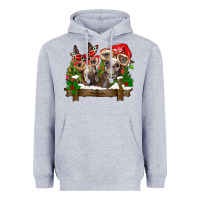 Heather Grey Christmas donkeys Heavyweight Hoodie - BarkalooDesign