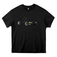 Black spooky halloween jdm s14 silvia 240sx black cat illustrated t shirt Heavy Core Tee - trangStudio