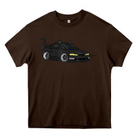 Chocolate Brown spooky halloween jdm s14 silvia 240sx black cat illustrated t shirt Heavy Core Tee - trangStudio