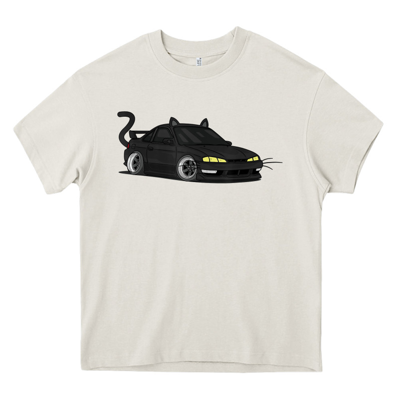 Spooky Halloween Jdm S14 Silvia 240sx Black Cat Illustrated T Shirt Heavy Core Tee by trangStudio | Teevron