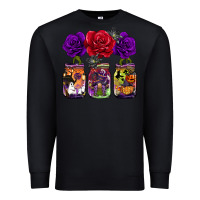 Black halloween jars rose Premium Sweatshirt - BarkalooDesign