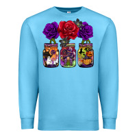 Ocean Blue halloween jars rose Premium Sweatshirt - BarkalooDesign
