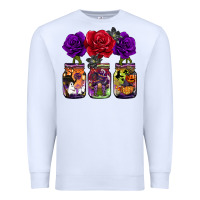White halloween jars rose Premium Sweatshirt - BarkalooDesign