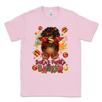 Bubblegum Pink santa favorite banker afro messy bun Classic Tee - texasbilliewilder