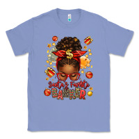 Colony Blue santa favorite banker afro messy bun Classic Tee - texasbilliewilder