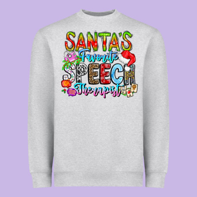 Festive Speech Therapist Tribute Heavyweight Sweatshirt Designed By Cowhidedigitalart