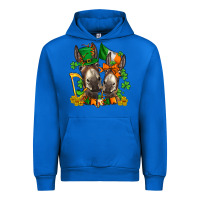 Cobalt st patricks donkeys with  shamrocks Urban Hoodie - AdoDesignShop
