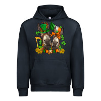 Navy st patricks donkeys with  shamrocks Urban Hoodie - AdoDesignShop