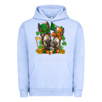 Pigment Grape Ice st patricks donkeys with  shamrocks Urban Hoodie - AdoDesignShop