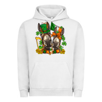 Pigment Lunar Rock st patricks donkeys with  shamrocks Urban Hoodie - AdoDesignShop